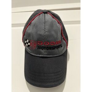 ✨ Vintage Dodge Motorsports Hat Adjustable‎ Checkered Flag Sports
